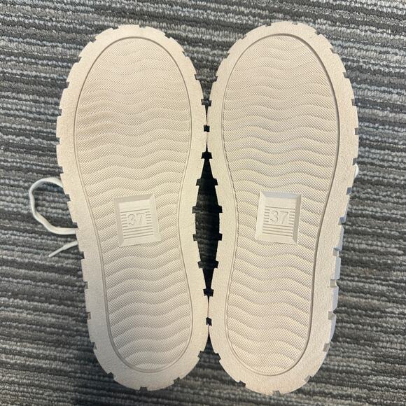 Bueno Talia Suede Chunky Lug Sole Platform Low-Top Sneaker Beige Boho Casual 6.5 - Picture 7 of 10